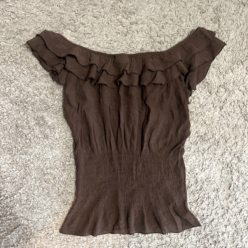 Dots Ruffle Top - Picture 2 of 4
